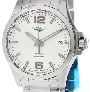 Longines Conquest L3.716.4.76.6 41mm Stainless steel Silver