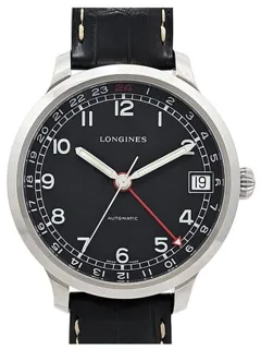 Longines Heritage L2.789.4 42mm Stainless steel Black