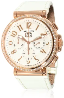 Milus Zetios Chrono ZETC-ZP01 18kt Rose Gold White