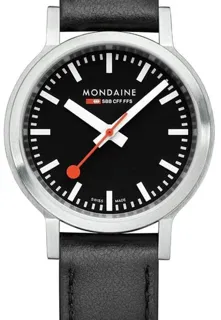 Mondaine Stop2go MST.34020.LBV.SET 34mm Stainless steel Black