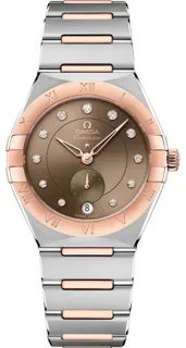 Omega Constellation 131.20.34.20.63.001 34mm Yellow gold and Stainless steel Brown