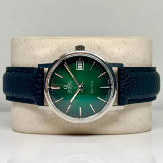 Omega Genève 166.0163 35mm Stainless steel Green