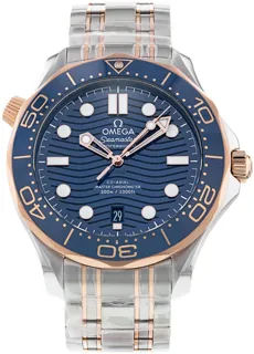 Omega Seamaster Diver 300M 210.20.42.20.03.002 Rose gold and Stainless steel Blue