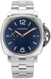 Panerai Luminor Due PAM 01124 42mm Stainless steel Blue