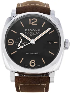 Panerai Radiomir GMT PAM 00657 45mm Stainless steel Black