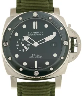 Panerai Submersible PAM 01287 44mm Stainless steel Green