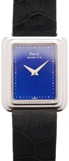 Piaget Vintage 74101 26mm White gold Blue