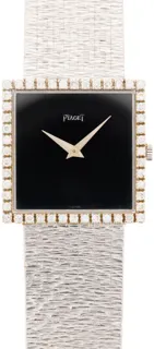 Piaget Vintage 9126 A 6 25mm White gold Black