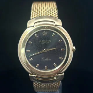 Rolex Cellini 6622 33mm Yellow gold Black