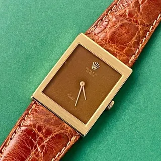 Rolex Cellini King Midas 4014 22mm Yellow gold Brown