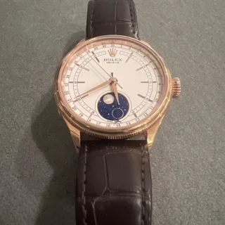 Rolex Cellini Moonphase 50535 39mm Rose gold White