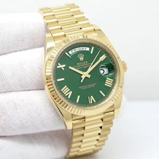 Rolex Day-Date 40 228238 40mm Yellow gold Green