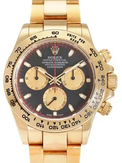 Rolex Daytona 116508 40mm Yellow gold Black