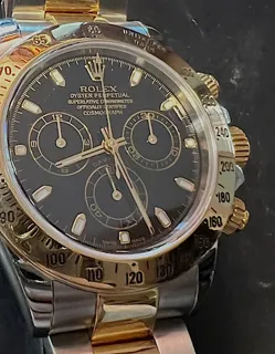 Rolex Daytona 116523 40mm Yellow gold and Stainless steel Black