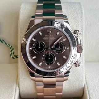 Rolex Daytona 116505   2021 ROSE 40mm Rose gold Brown