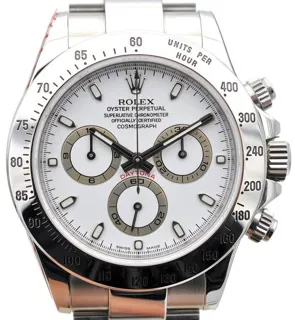 Rolex Daytona 116520 ( (1988-2015)) 40mm Stainless steel White