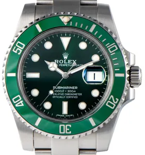 Rolex Submariner Date 116610LV 40mm Stainless steel Green