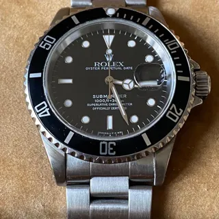 Rolex Submariner Date 16610 40mm Stainless steel Black