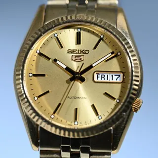 Seiko 5 SNXJ94K1 Stainless steel Golden