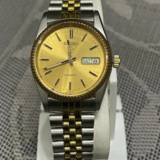 Seiko 5 7S26-0500 36mm Yellow gold