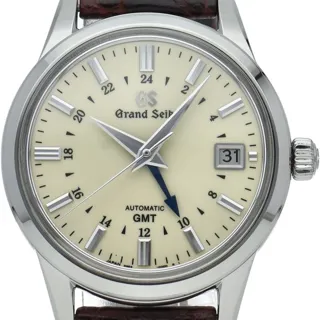 Seiko GS SBGM221/9S66-00A0 39.5mm Stainless steel Champagne