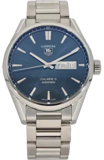 TAG Heuer Carrera Calibre 5 WAR201E 41mm Stainless steel Blue