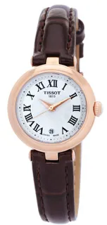 Tissot T-Lady T126.010.36.013.00 26mm Rose gold and Stainless steel White