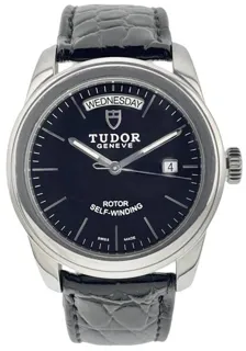 Tudor Glamour Date-Day 56000 40mm Stainless steel Black