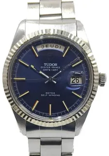 Tudor Prince Date-Day 7019/4 38mm Stainless steel Blue