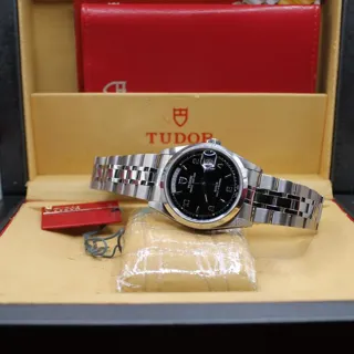 Tudor Prince Date-Day 76200-0023 36mm Stainless steel Black