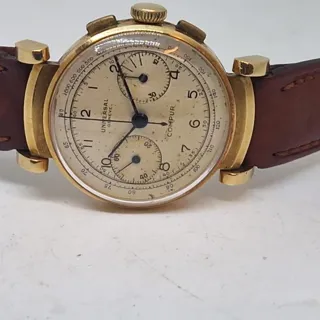 Universal Genève 5916 33mm Yellow gold White