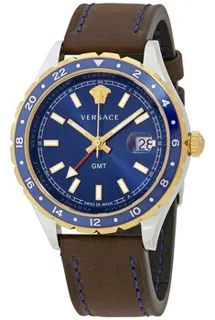 Versace Hellenyium GMT V11080017 42mm Stainless steel Blue