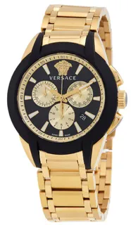 Versace VEM800524 42mm Stainless steel Black