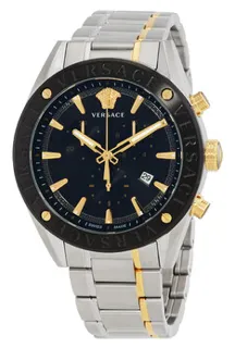 Versace V-Chrono VEHB00619 44mm Stainless steel Black