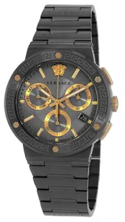 Versace Greca Logo VEZ900521 43mm Stainless steel Gray