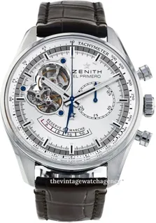 Zenith El Primero 03.2080.4021/01.c494 42mm Stainless steel Silver , luminescent hands