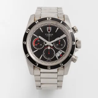 Tudor Grantour 20530N 42mm Stainless steel Black