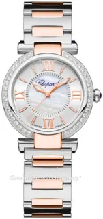 Chopard Imperiale 388563-6008 29mm Brushed/polished steel$18 carat rose gold Silver Mother of pearl