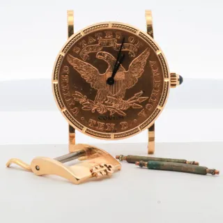 Corum Coin Watch 18k yellow gold