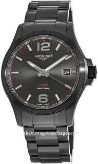 Longines Conquest V.H.P. L3.726.2.56.6 Stainless steel Black