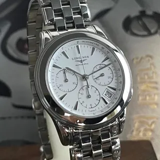 Longines Flagship L4.718.4 39mm Stainless steel White