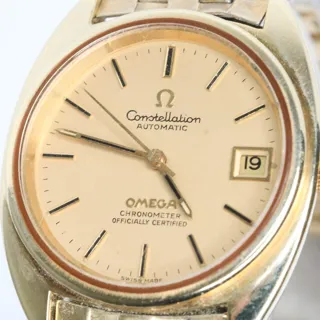 Omega Constellation 35mm Stainless steel and Gold-plated Golden