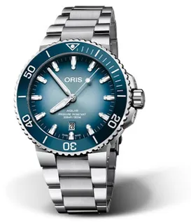 Oris Aquis 01 733 7730 4175-Set Stainless steel Blue