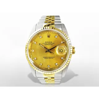 Rolex Datejust 36mm Stainless steel Golden