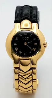 Versace 26mm 18k Gold Black