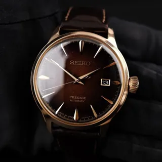 Seiko Presage SRPD36J1 40.5mm Stainless steel Brown