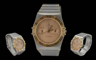 Omega Constellation Stainless steel and 18ct Gold Champagne