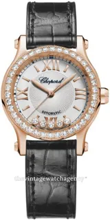 Chopard Happy Sport 274893-5012 18k rose gold Silver