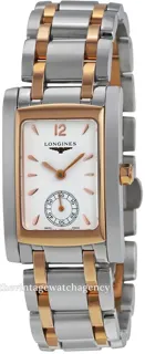 Longines DolceVita L5.502.5.18.7 22.5mm Rose gold and Stainless steel White