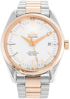 Omega Aqua Terra 2303.30.00 18 carat rose gold$steel White